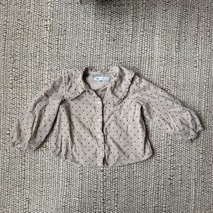 Zara dot blouse